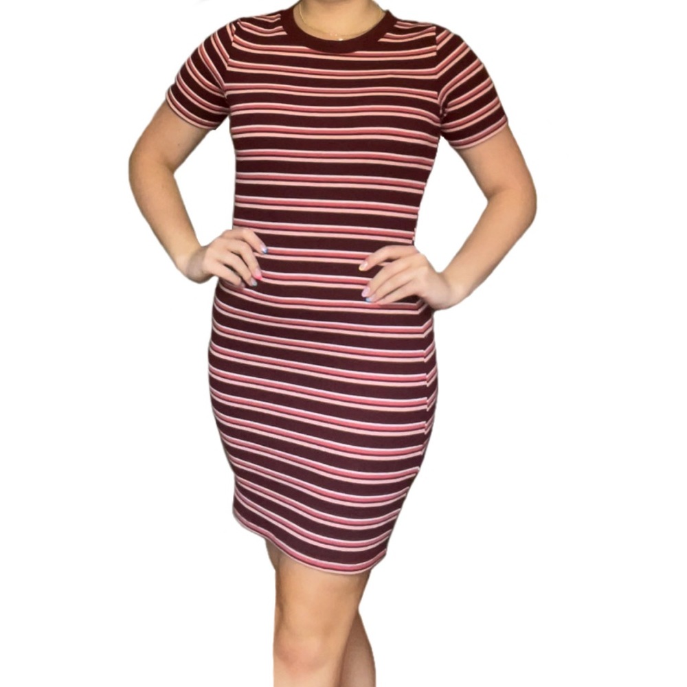 H&M Divided Striped Tshirt Dress